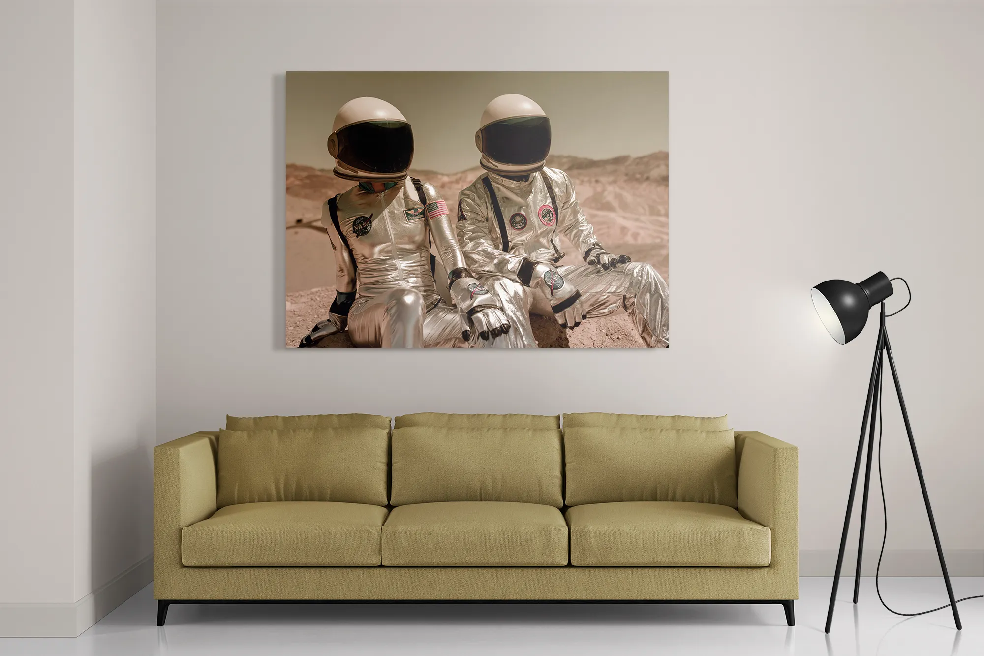 Schilderij Love on mars Rechthoek Horizontaal Template DB 50 70 Horizontaal Ruimtevaart 7 2