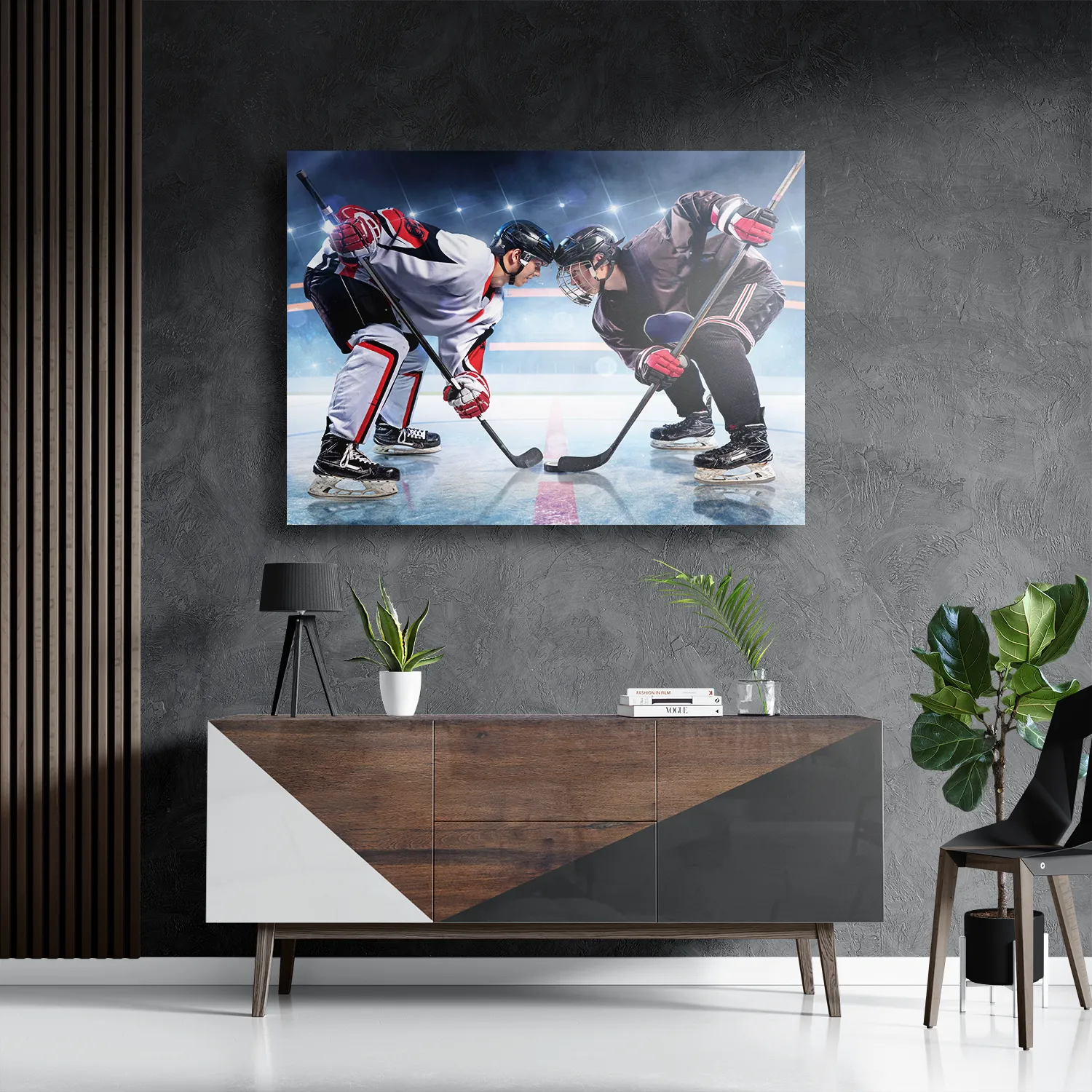 Template_DB_50-70_Horizontaal_Sport_13-3 Schilderij Ijshockey Battle Rechthoek Horizontaal Template DB 50 70 Horizontaal Sport 13 3