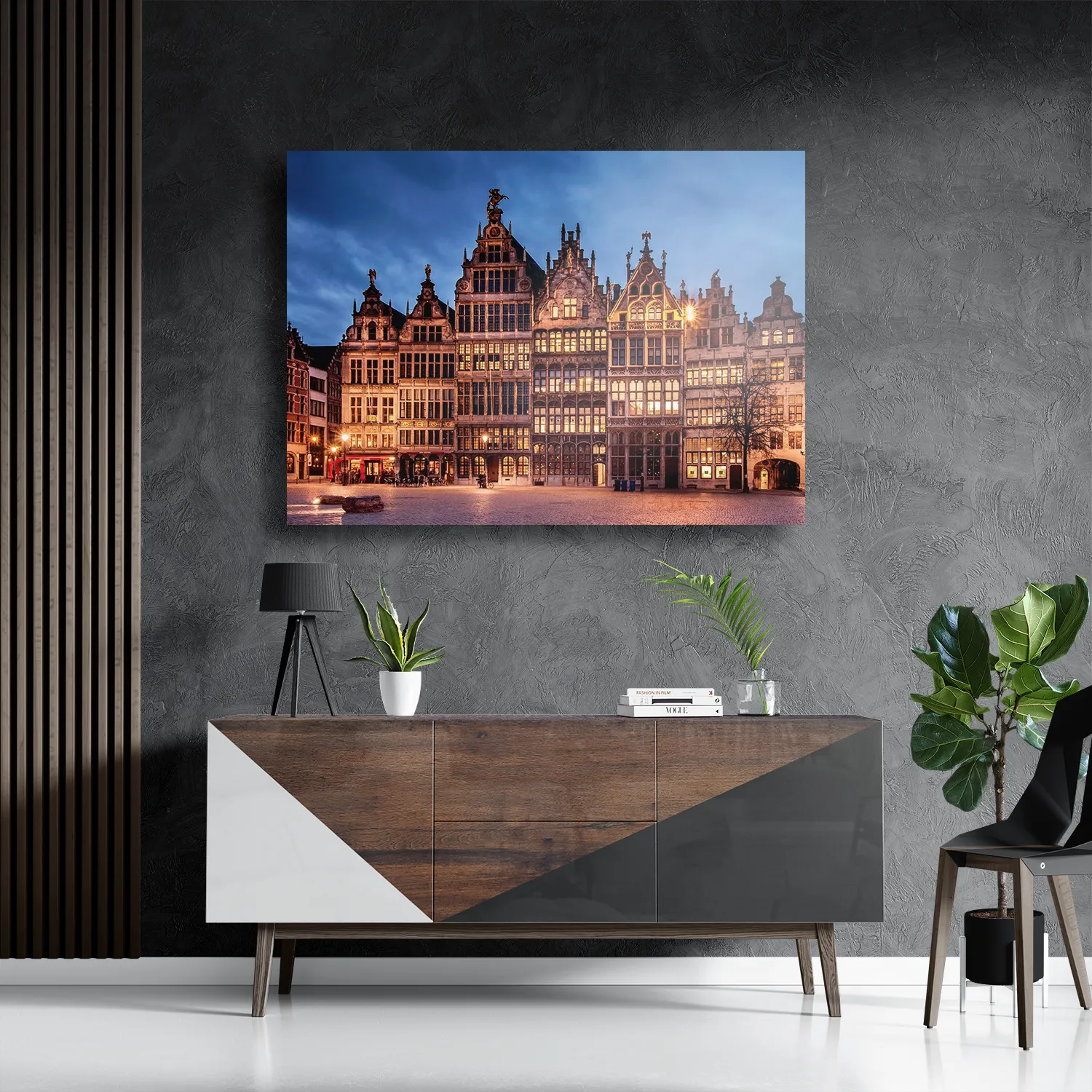 Template_DB_50-70_Horizontaal_Steden_101-3 Schilderij Grote Markt Antwerpen Rechthoek Horizontaal Template DB 50 70 Horizontaal Steden 101 3