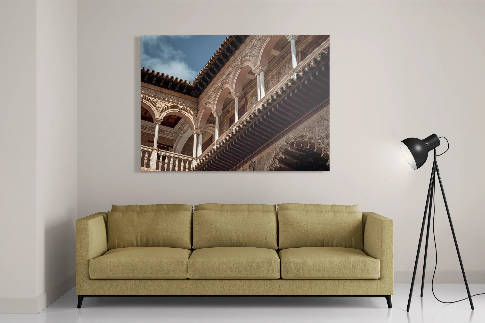 Schilderij Koninklijk Paleis van Sevilla Rechthoek Horizontaal Template DB 50 70 Horizontaal Steden 15 2