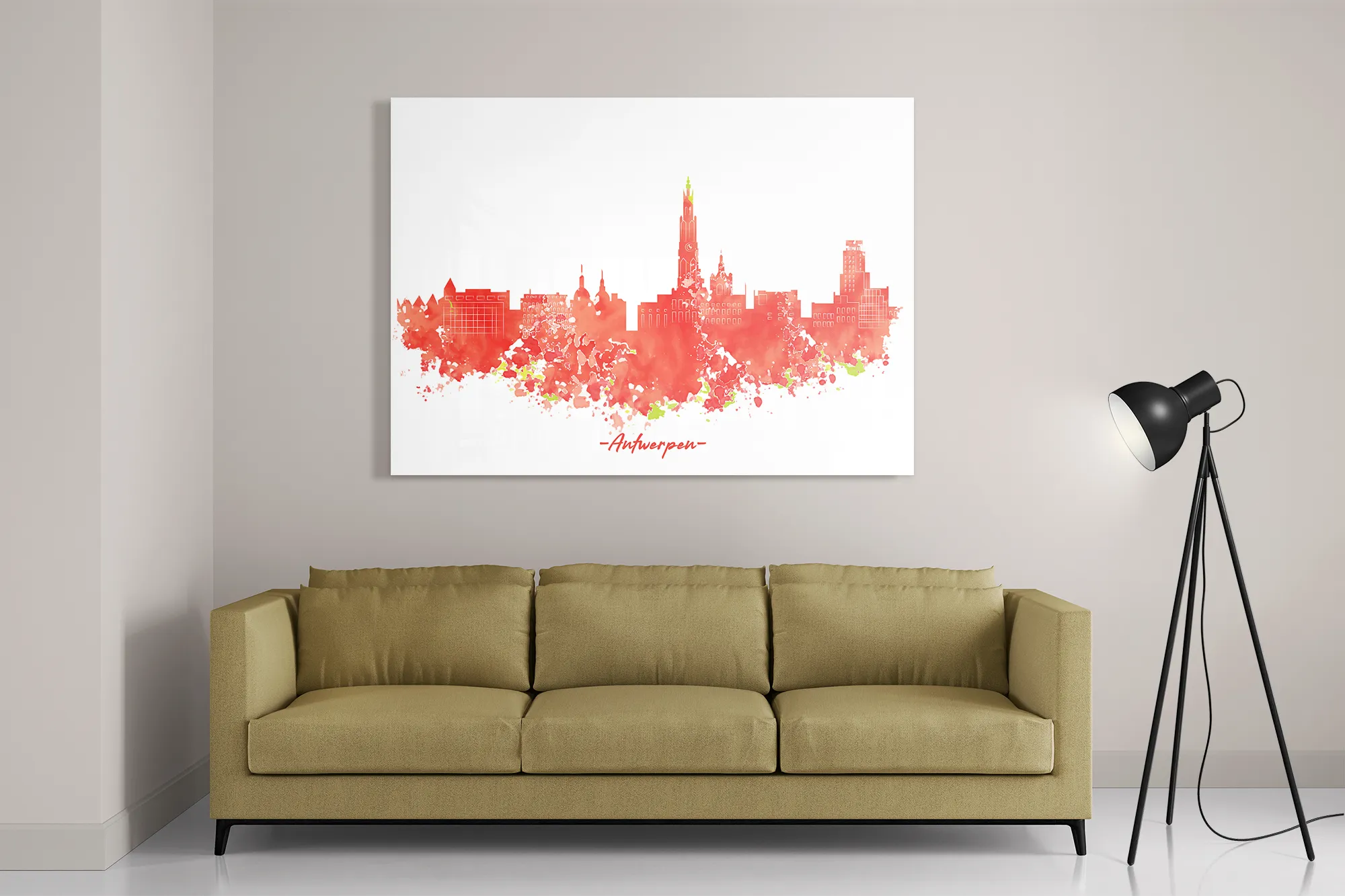 Template_DB_50-70_Horizontaal_Steden_2-2 Schilderij Skyline Antwerpen Watercolor Paint Rechthoek Horizontaal Template DB 50 70 Horizontaal Steden 2 2