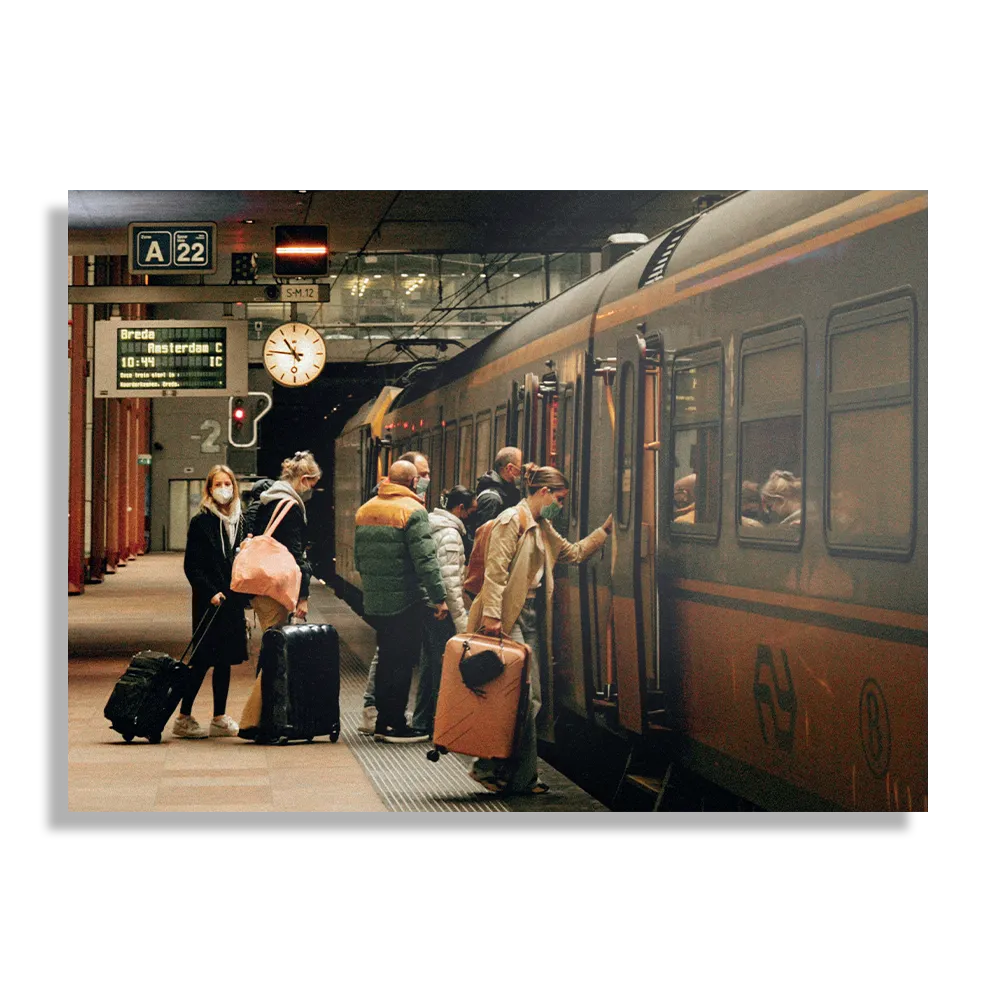 Schilderij Station Nederland NS Old School Rechthoek Horizontaal Template DB 50 70 Horizontaal Steden 22 1