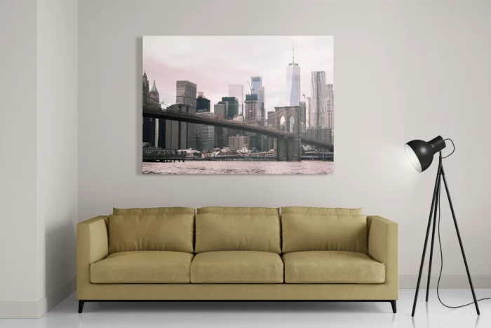 Schilderij Brooklyn Bridge New York Rechthoek Horizontaal Template DB 50 70 Horizontaal Steden 24 2