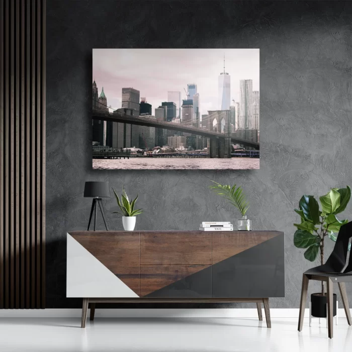 Schilderij Brooklyn Bridge New York Rechthoek Horizontaal Template DB 50 70 Horizontaal Steden 24 3