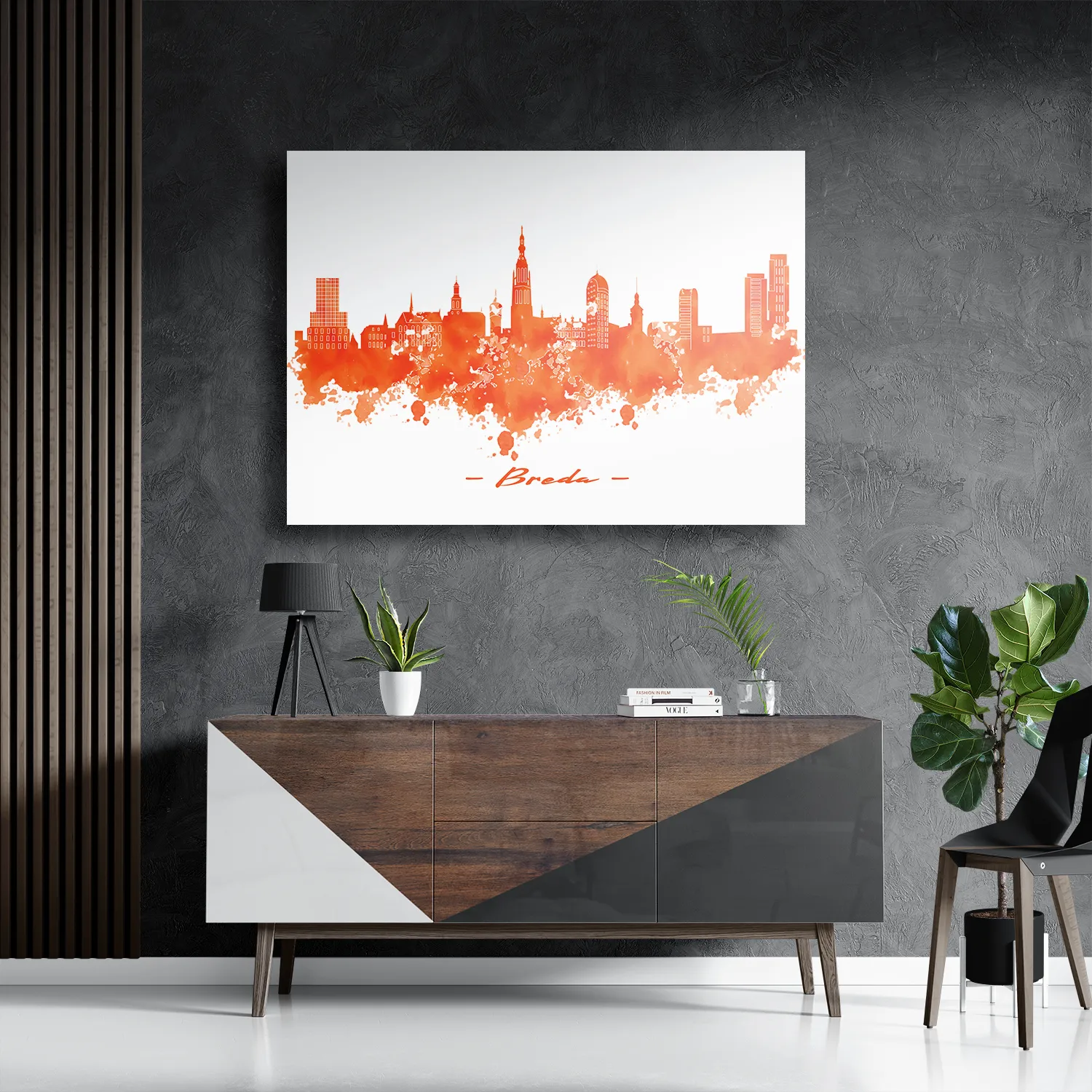 Template_DB_50-70_Horizontaal_Steden_3-3 Schilderij Skyline Breda Watercolor Paint Rechthoek Horizontaal Template DB 50 70 Horizontaal Steden 3 3