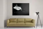 Schilderij Welcome to Fabulous Las Vegas Zwart Wit Rechthoek Horizontaal Template DB 50 70 Horizontaal Steden 30 2