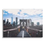 Schilderij Brooklyn Bridge New York Daglicht Rechthoek Horizontaal Template DB 50 70 Horizontaal Steden 32 1
