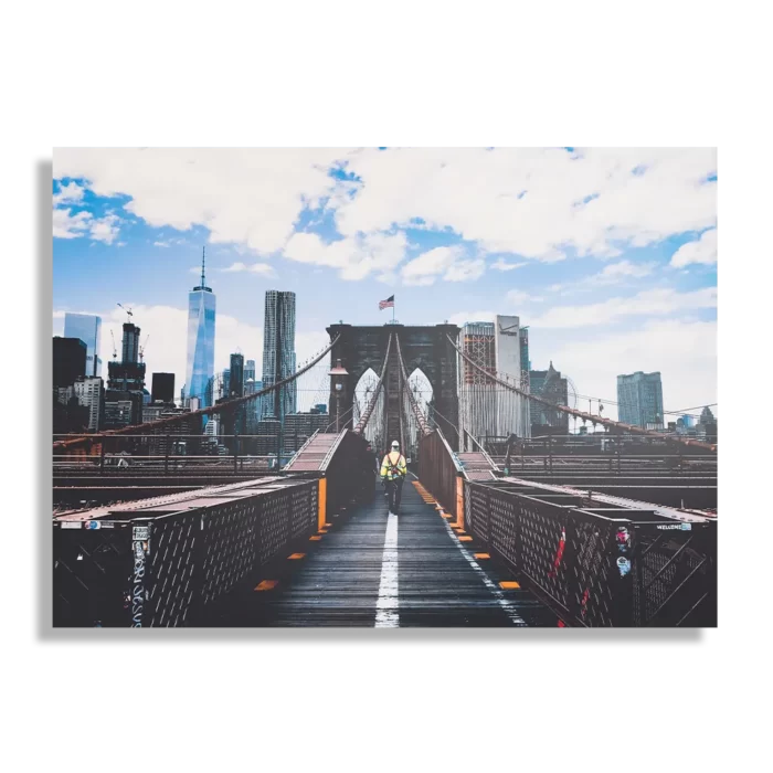 Schilderij Brooklyn Bridge New York Daglicht Rechthoek Horizontaal Template DB 50 70 Horizontaal Steden 32 1