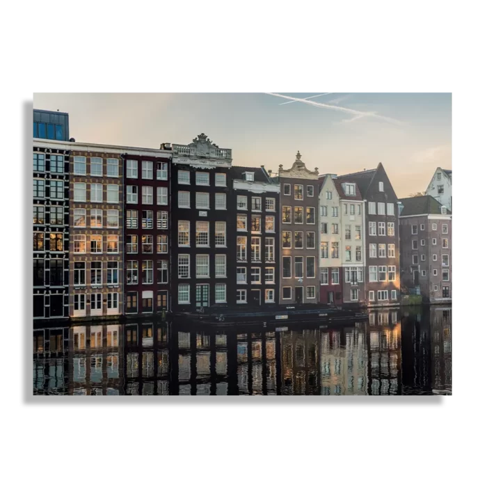 Schilderij Aan die Amsterdamse Gracht Rechthoek Horizontaal Template DB 50 70 Horizontaal Steden 33 1