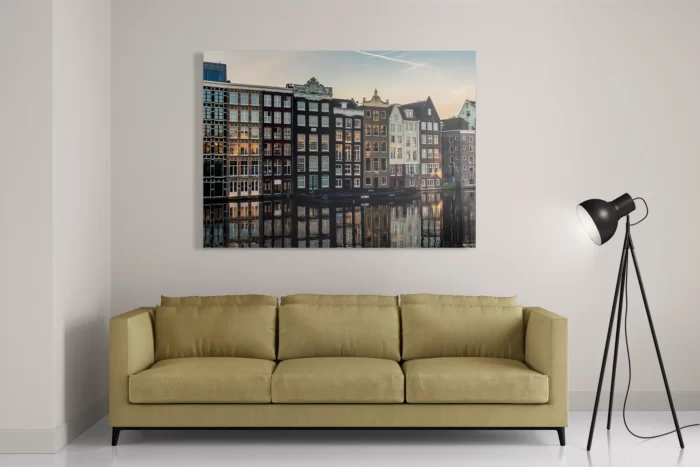 Schilderij Aan die Amsterdamse Gracht Rechthoek Horizontaal Template DB 50 70 Horizontaal Steden 33 2