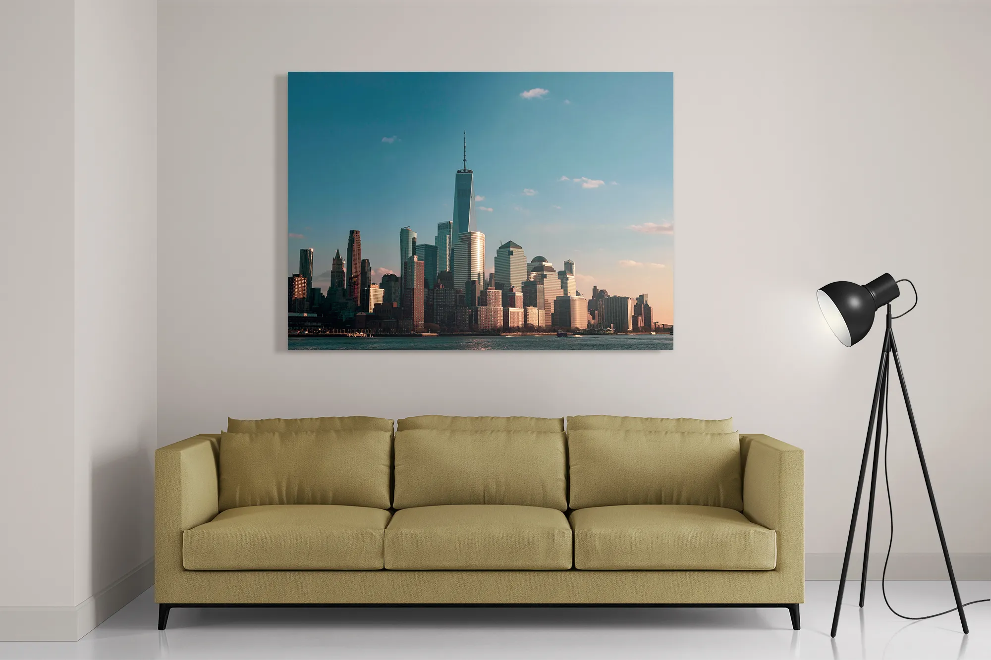 Schilderij New York Gebouwen Skyline Rechthoek Horizontaal Template DB 50 70 Horizontaal Steden 36 2