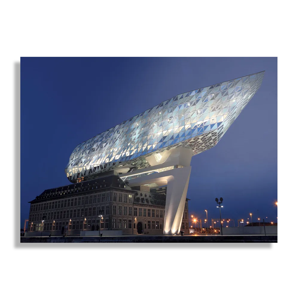 Schilderij Het Havenhuis Antwerpen Rechthoek Horizontaal Template DB 50 70 Horizontaal Steden 43 1