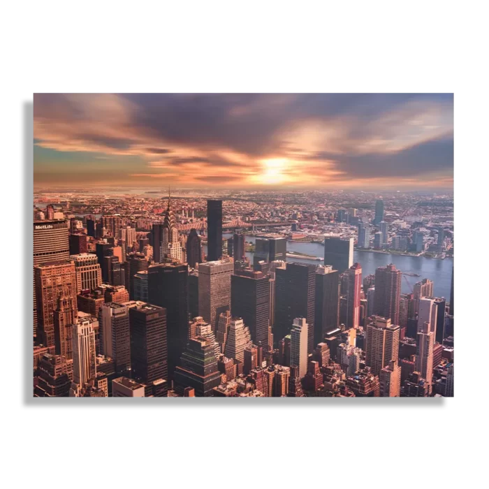 Schilderij New York Luchtfoto Rechthoek Horizontaal Template DB 50 70 Horizontaal Steden 45 1