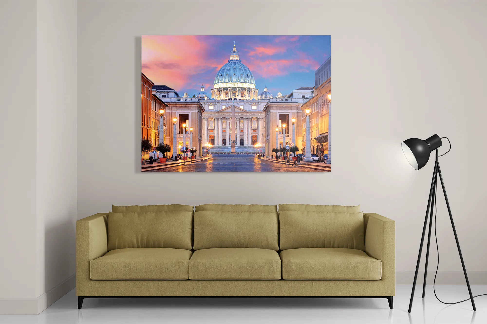 Schilderij Het Vaticaan Rechthoek Horizontaal Template DB 50 70 Horizontaal Steden 56 2