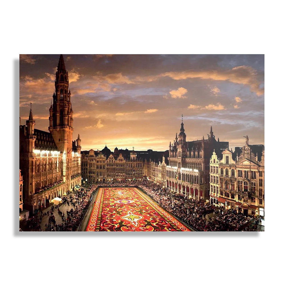 Schilderij Grote Markt Brussel Rechthoek Horizontaal Template DB 50 70 Horizontaal Steden 99 1