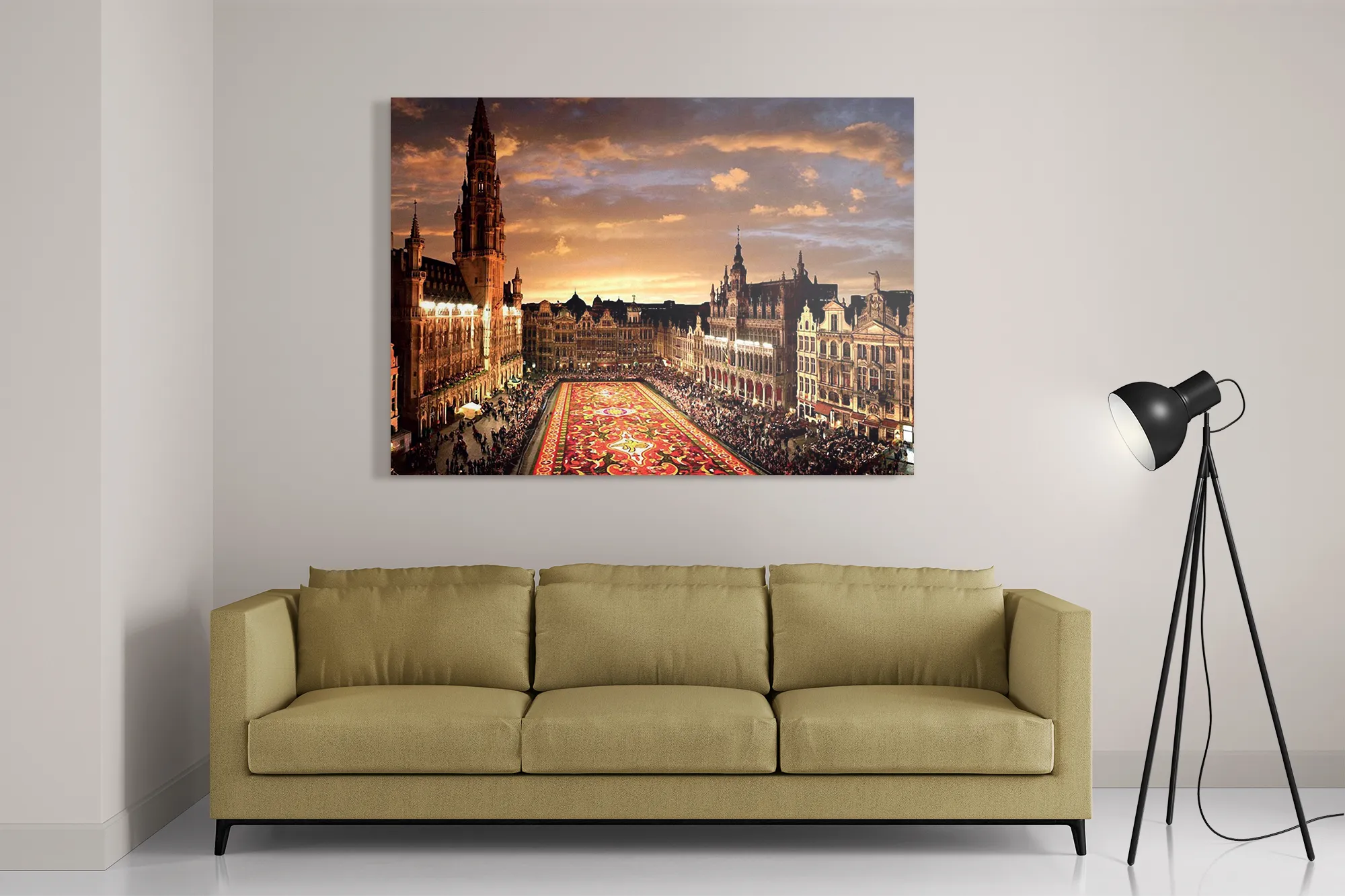 Schilderij Grote Markt Brussel Rechthoek Horizontaal Template DB 50 70 Horizontaal Steden 99 2