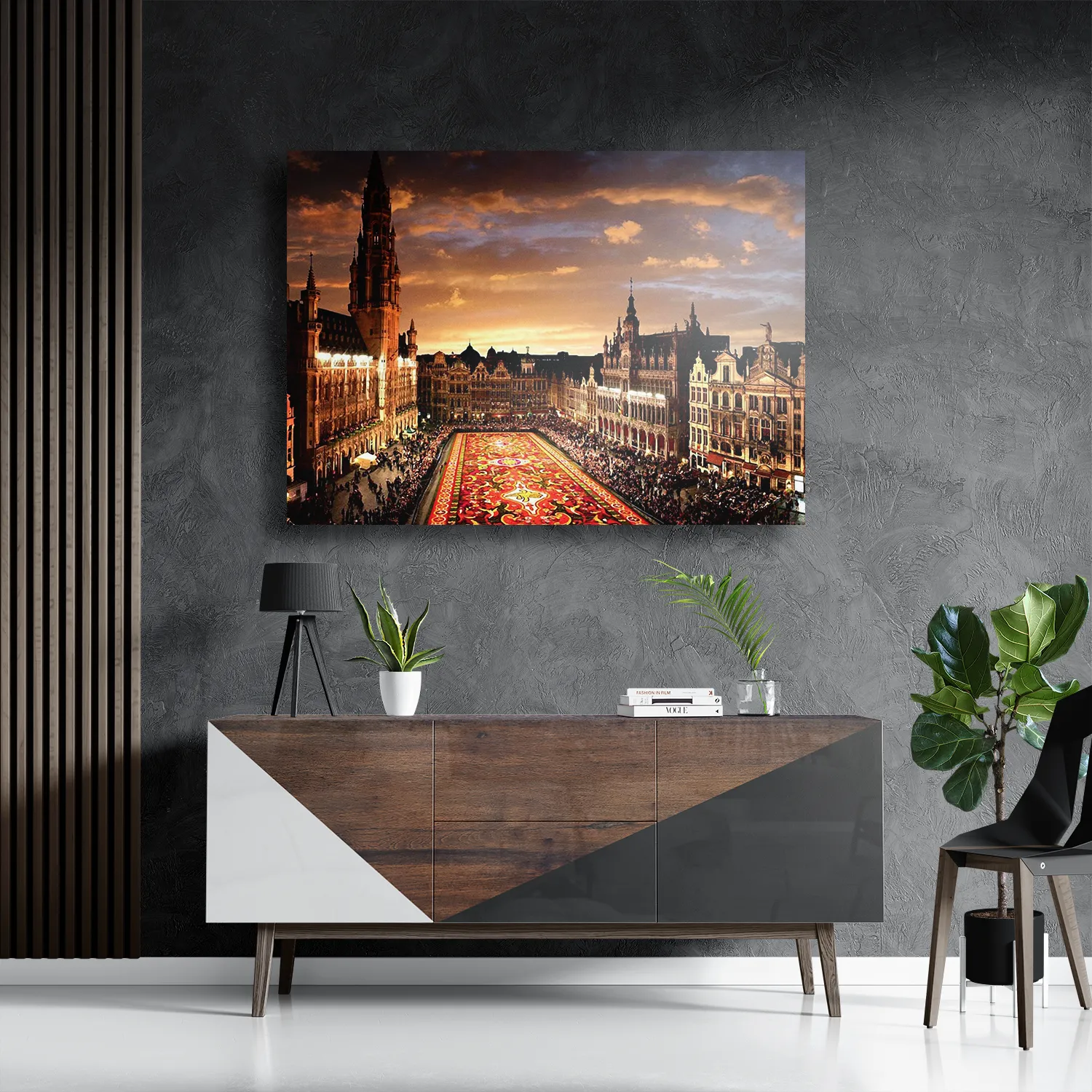 Schilderij Grote Markt Brussel Rechthoek Horizontaal Template DB 50 70 Horizontaal Steden 99 3