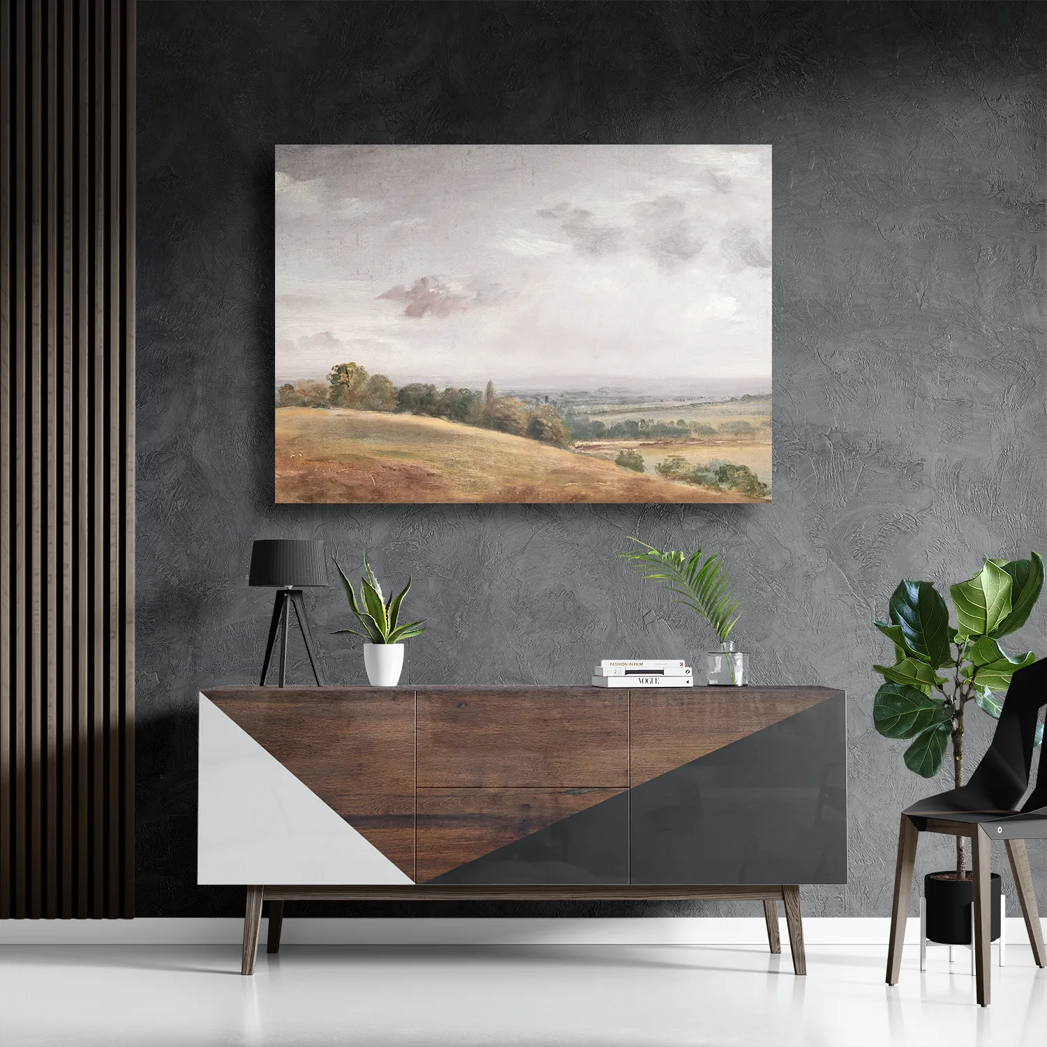 Schilderij Het Landschap van Vroeger 02 Rechthoek Horizontaal Template DB 50 70 Horizontaal Vintage 20 3