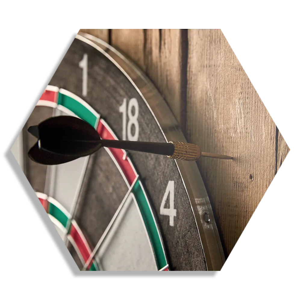 Schilderij Dartbord Hexagon Template Hexagon1 Gaming En Spel 20 1