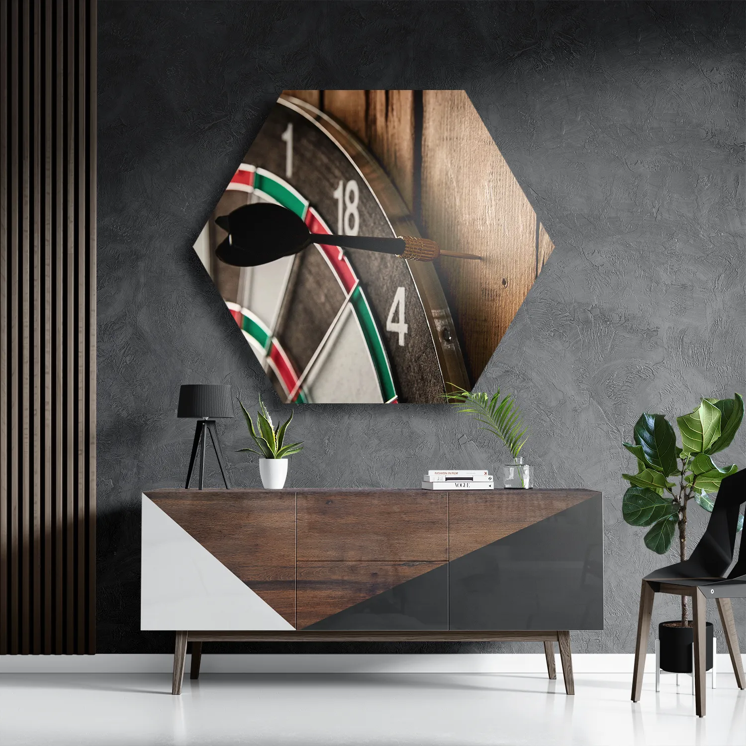 Schilderij Dartbord Hexagon Template Hexagon1 Gaming En Spel 20 3