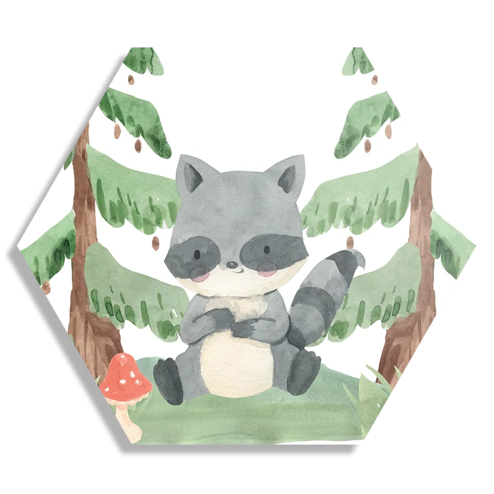 Schilderij Het Stinkdiertje Hexagon Template Hexagon1 Kinderen 2 1