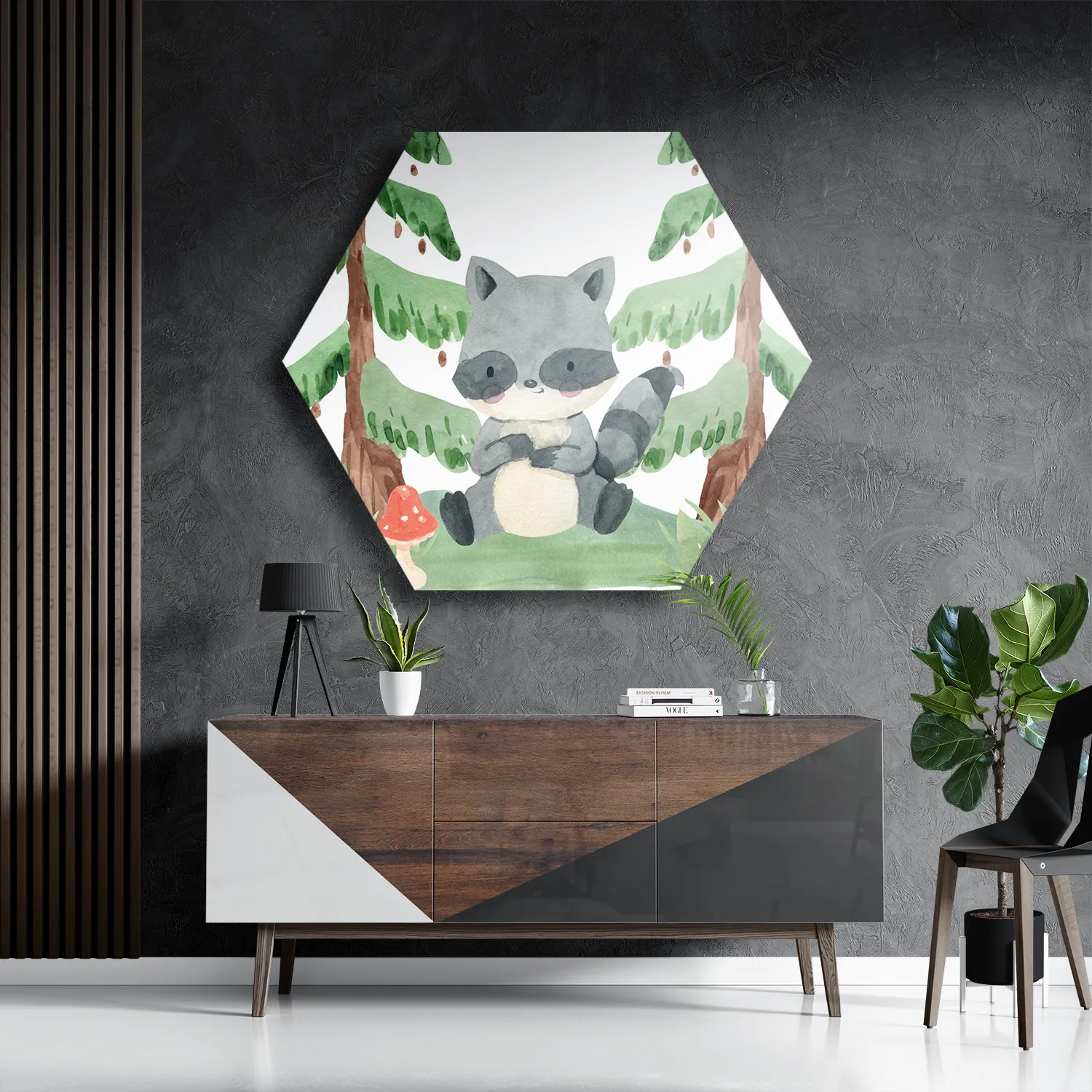 Schilderij Het Stinkdiertje Hexagon Template Hexagon1 Kinderen 2 3