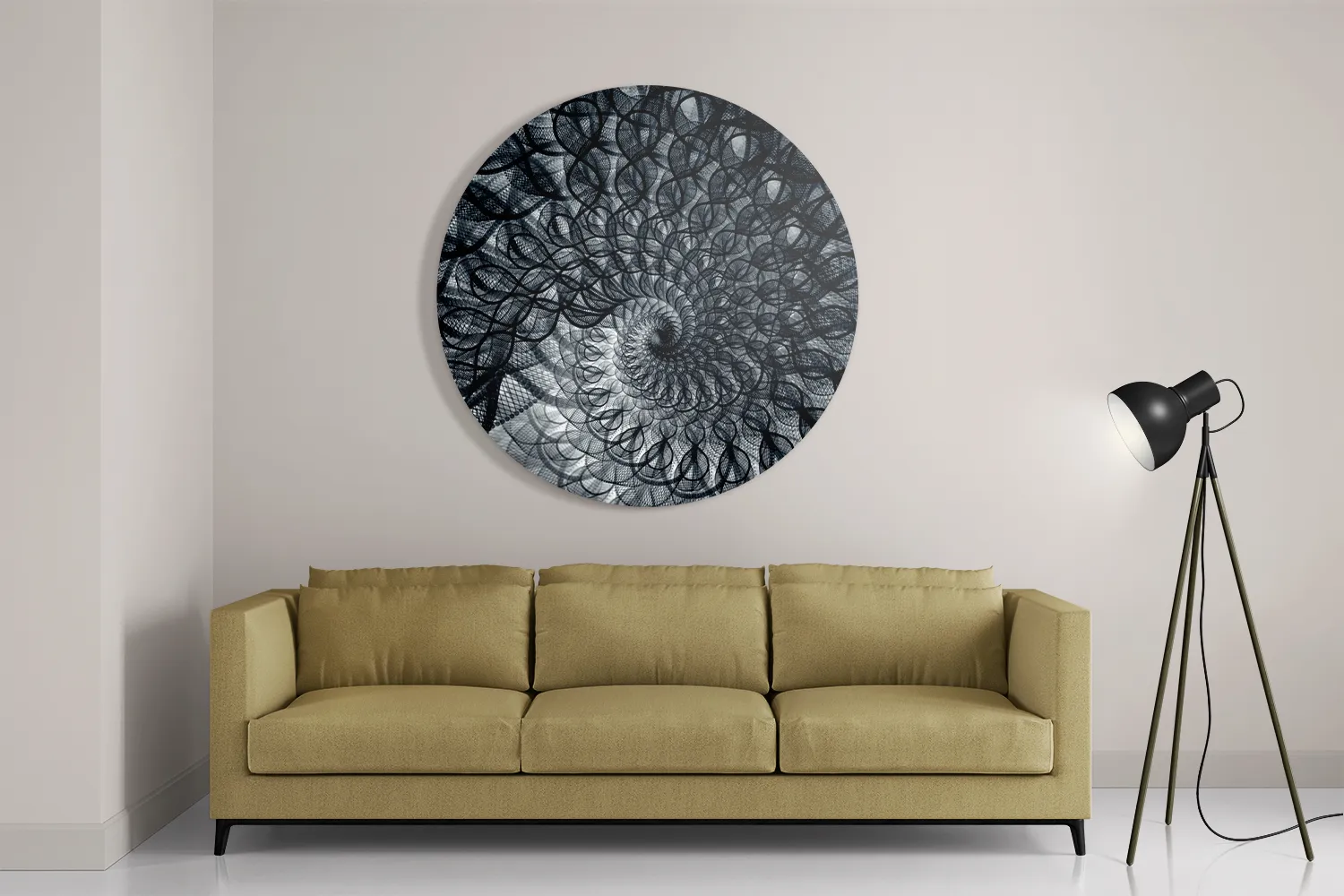 Template_TP_DB_Rond_Abstract_107-2 Schilderij Zwart Witte Spiraaltunnel Rond – Muurcirkel Template TP DB Rond Abstract 107 2