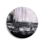 Schilderij Zwart wit schilderwerk Rond – Muurcirkel Template TP DB Rond Abstract 17 1