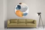 Schilderij Abstract Pattern Rond – Muurcirkel Template TP DB Rond Abstract 31 2