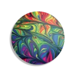 Schilderij Verf Kleuren Gemengd Rond – Muurcirkel Template TP DB Rond Abstract 37 1