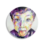 Schilderij The Colored Young Boy Art Rond – Muurcirkel Template TP DB Rond Abstract 55 1