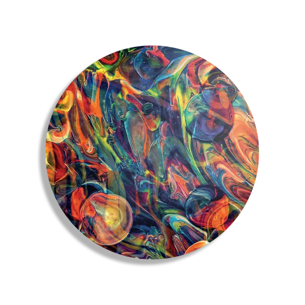 Schilderij Colorfull Art Design Rond – Muurcirkel Template TP DB Rond Abstract 59 1