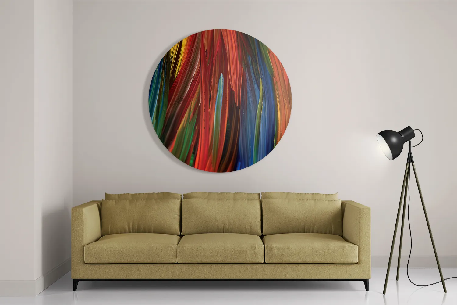 Template_TP_DB_Rond_Abstract_75-2 Schilderij Geschilderde Strepen Kleurrijk Rond – Muurcirkel Template TP DB Rond Abstract 75 2