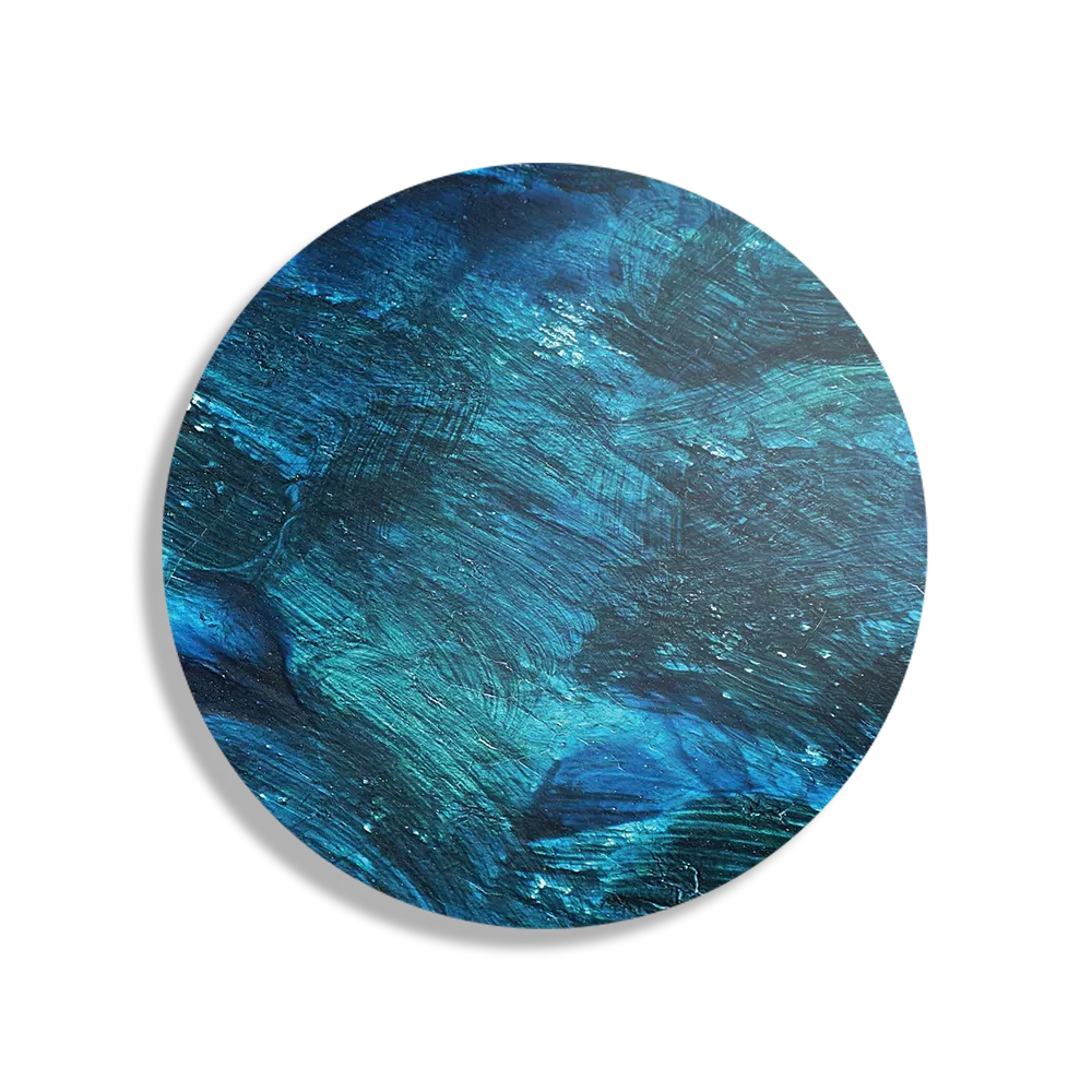 Schilderij Abstrat Blauw Rond – Muurcirkel Template TP DB Rond Abstract 84 1