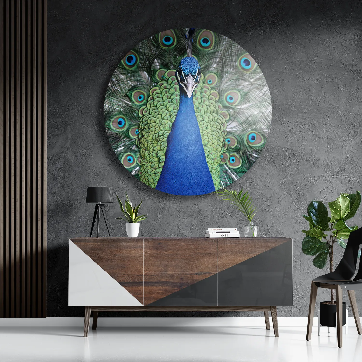 Template_TP_DB_Rond_Dieren_20-3 Schilderij Blauwe Pauw Met Groene Verem Rond – Muurcirkel Template TP DB Rond Dieren 20 3