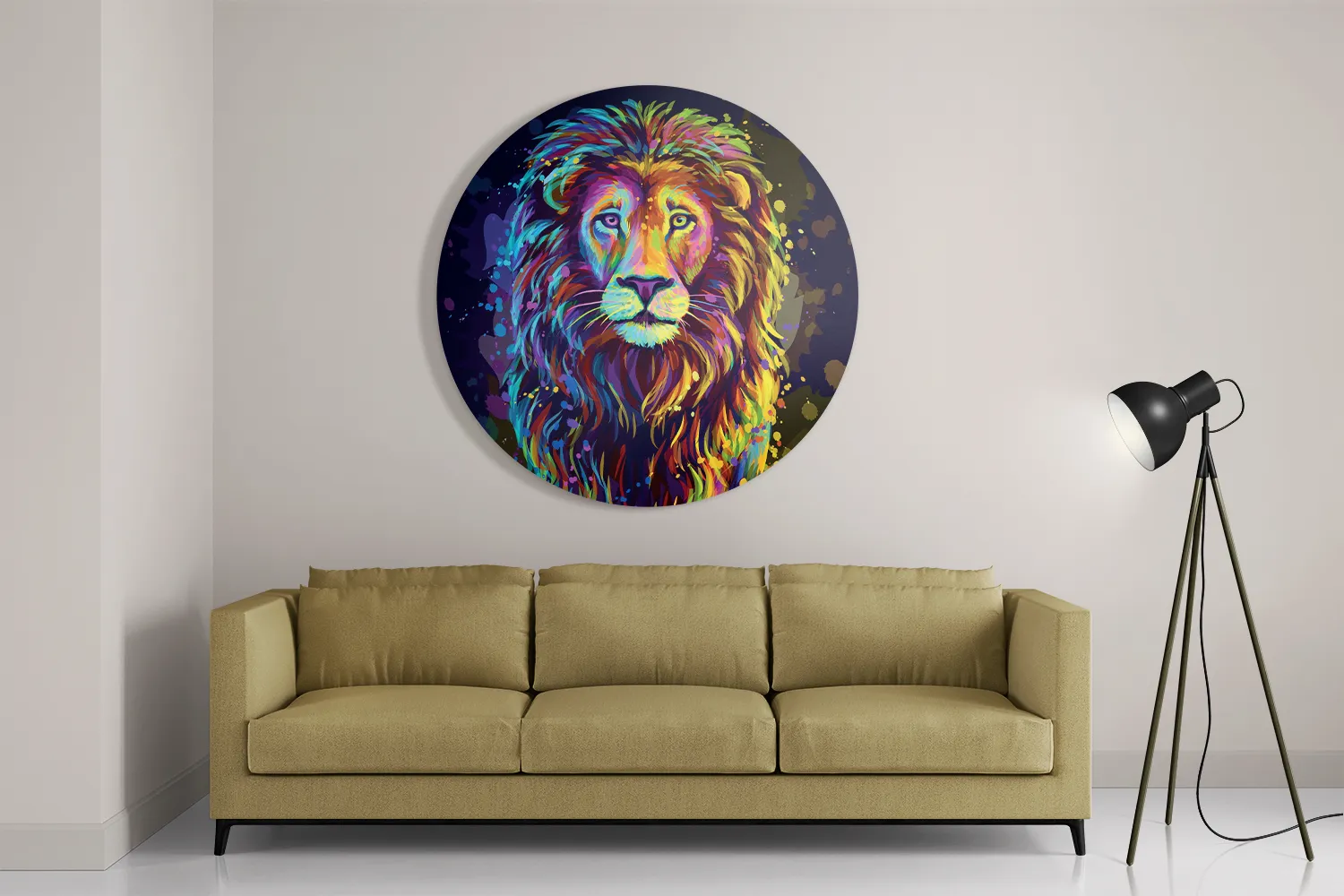 Template_TP_DB_Rond_Dieren_64-2 Schilderij Colored Lion Rond – Muurcirkel Template TP DB Rond Dieren 64 2