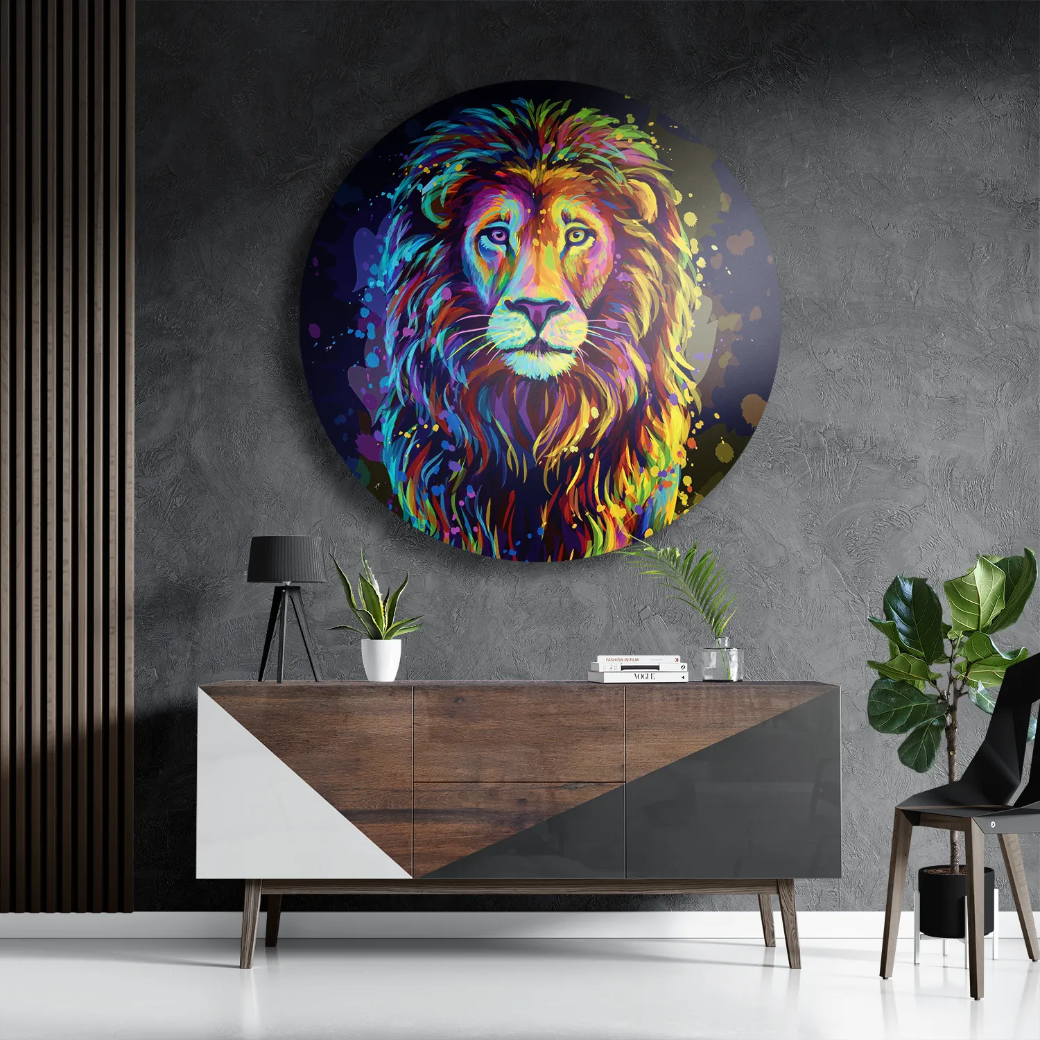 Template_TP_DB_Rond_Dieren_64-3 Schilderij Colored Lion Rond – Muurcirkel Template TP DB Rond Dieren 64 3