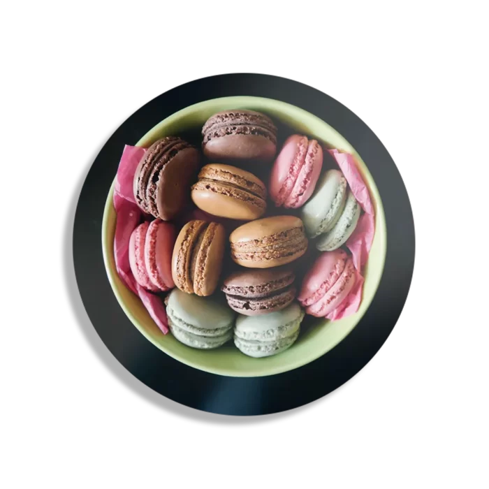 Schilderij Macarons 01 Rond – Muurcirkel Template TP DB Rond Eten En Drinken 18 1