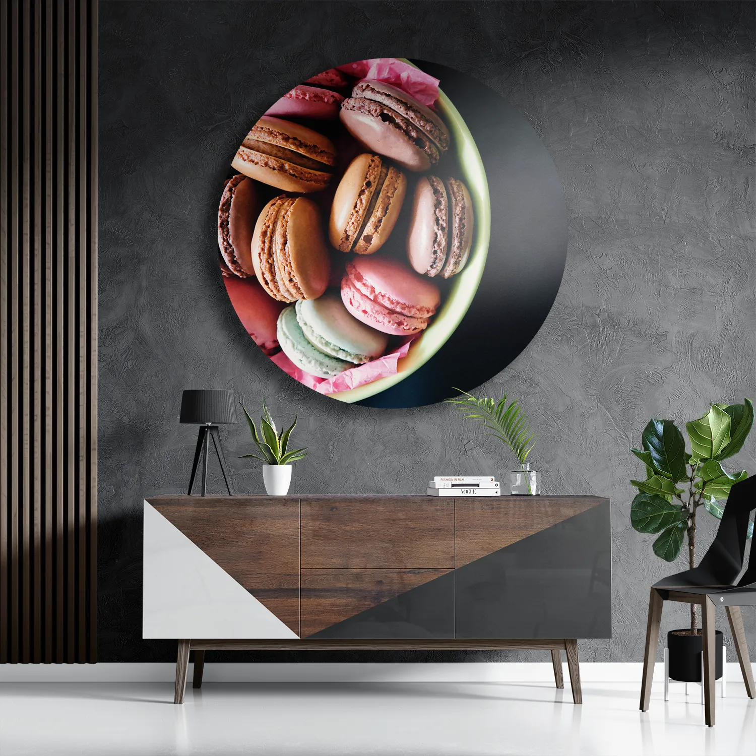 Template_TP_DB_Rond_Eten-En-Drinken_19-3 Schilderij Macarons 02 Rond – Muurcirkel Template TP DB Rond Eten En Drinken 19 3