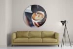 Schilderij Koffie Love Rond – Muurcirkel Template TP DB Rond Eten En Drinken 20 2