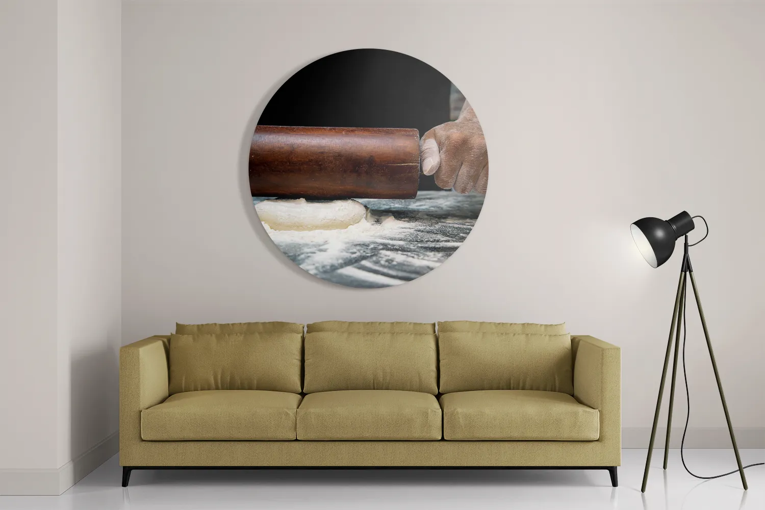Schilderij The Bakery 01 Rond – Muurcirkel Template TP DB Rond Eten En Drinken 25 2