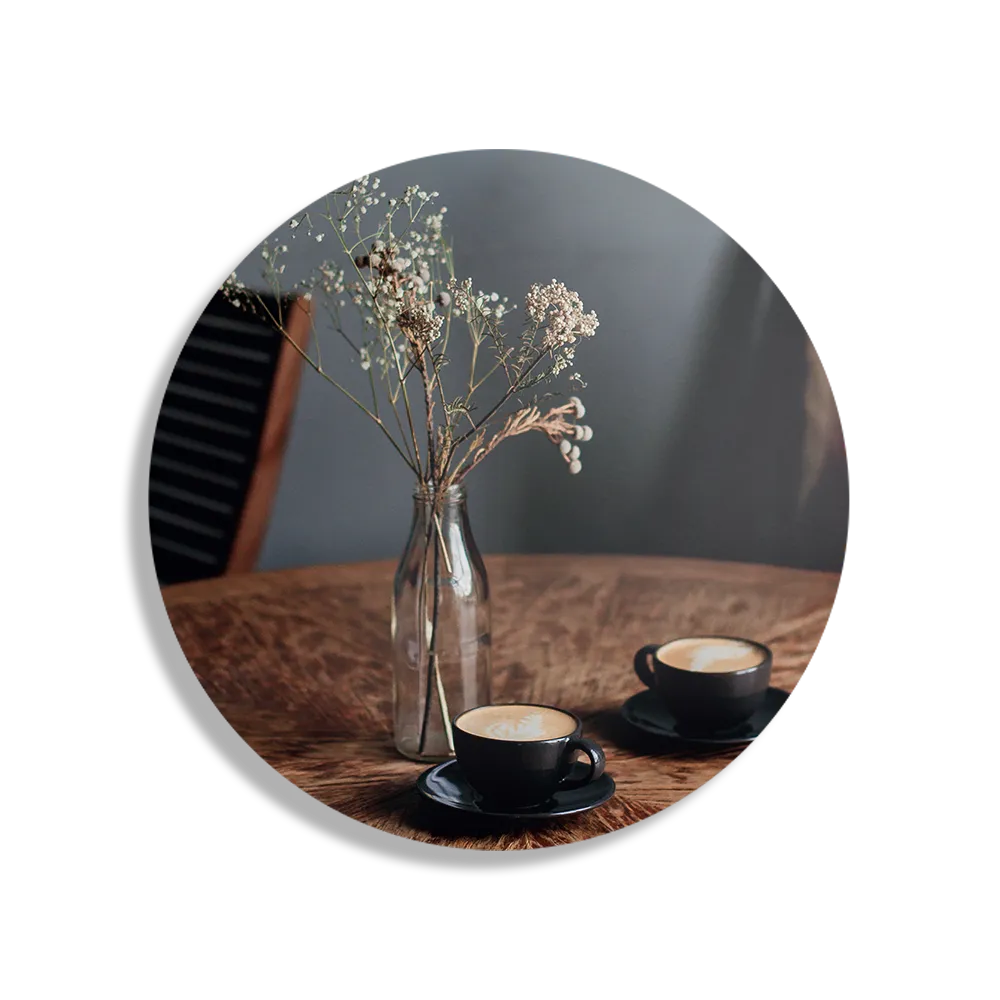 Schilderij Bakje Koffie Rond – Muurcirkel Template TP DB Rond Eten En Drinken 27 1