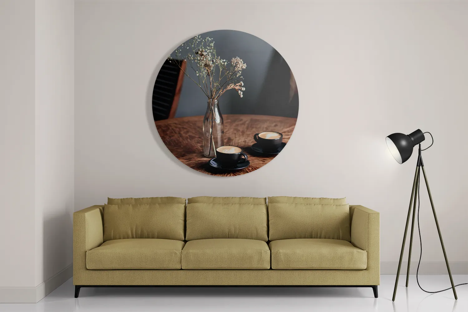 Schilderij Bakje Koffie Rond – Muurcirkel Template TP DB Rond Eten En Drinken 27 2