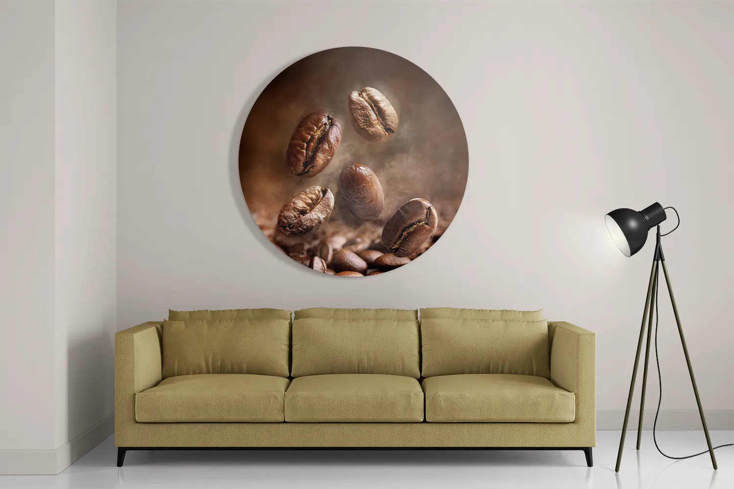 Schilderij Koffiebonen Rond – Muurcirkel Template TP DB Rond Eten En Drinken 32 2