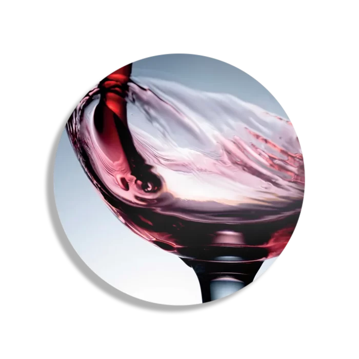 Schilderij Glas Rode wijn 01 Rond – Muurcirkel Template TP DB Rond Eten En Drinken 36 1