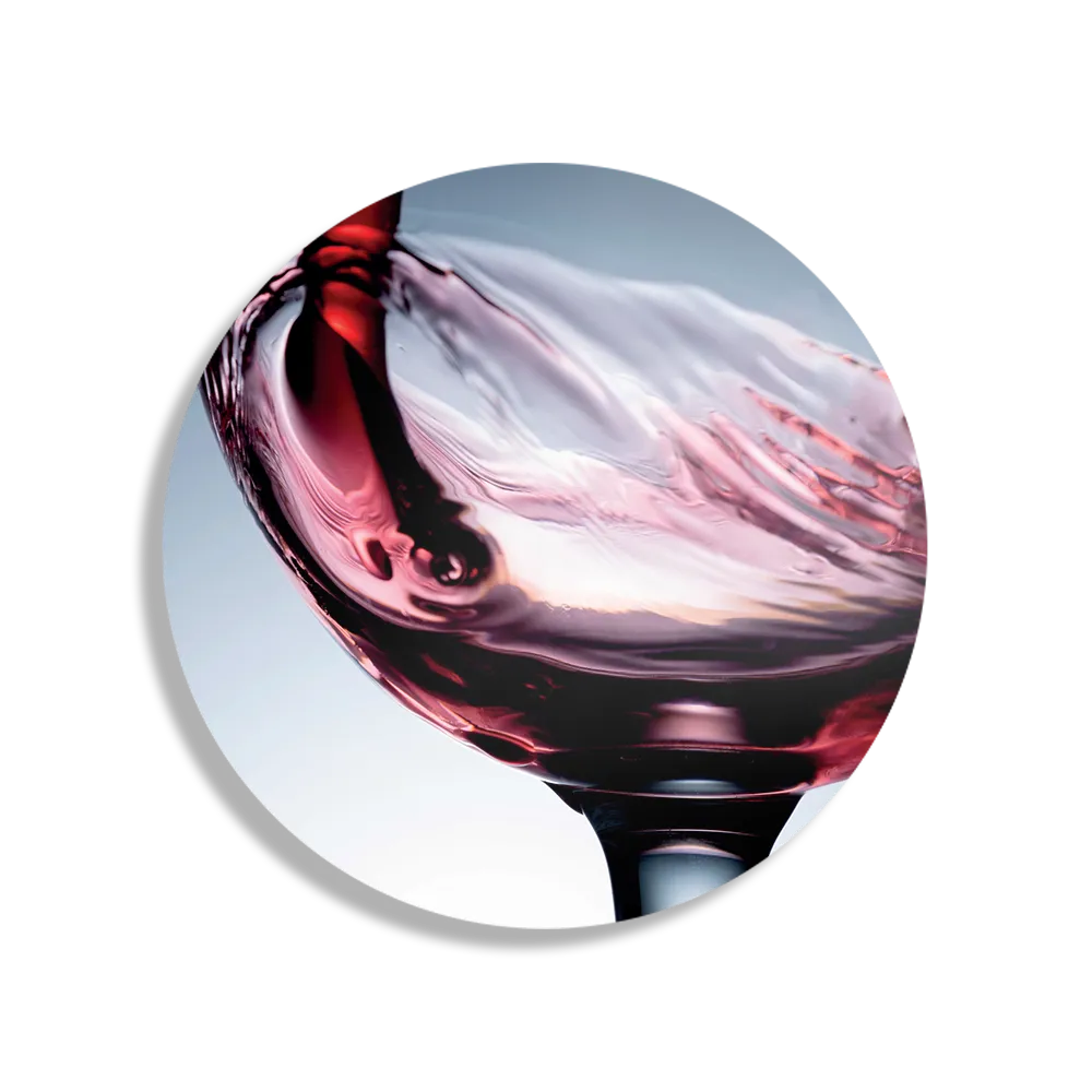 Schilderij Glas Rode wijn 01 Rond – Muurcirkel Template TP DB Rond Eten En Drinken 36 1