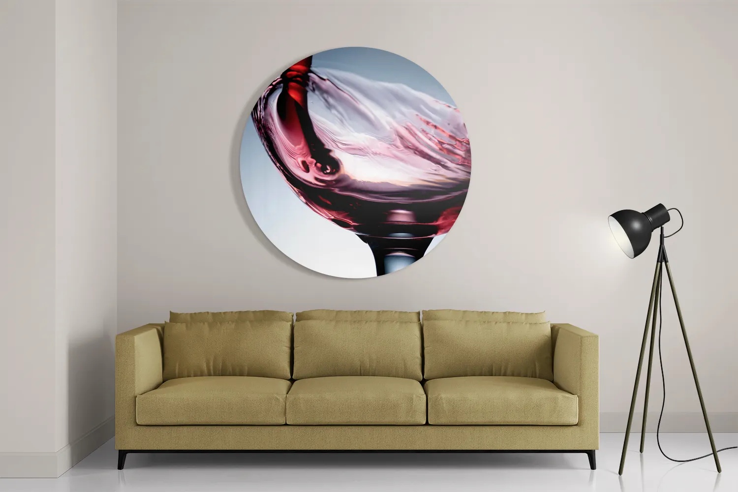 Schilderij Glas Rode wijn 01 Rond – Muurcirkel Template TP DB Rond Eten En Drinken 36 2