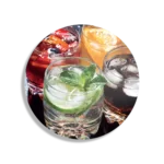 Schilderij Cocktails Rond – Muurcirkel Template TP DB Rond Eten En Drinken 37 1