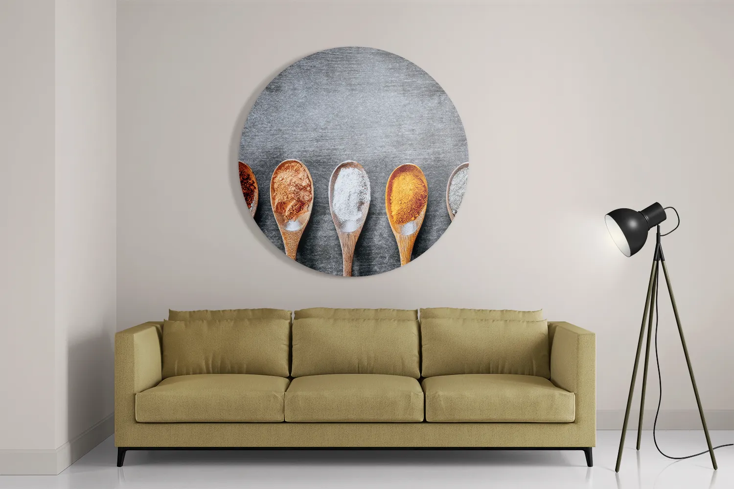 Schilderij Specerijen Rond – Muurcirkel Template TP DB Rond Eten En Drinken 40 2