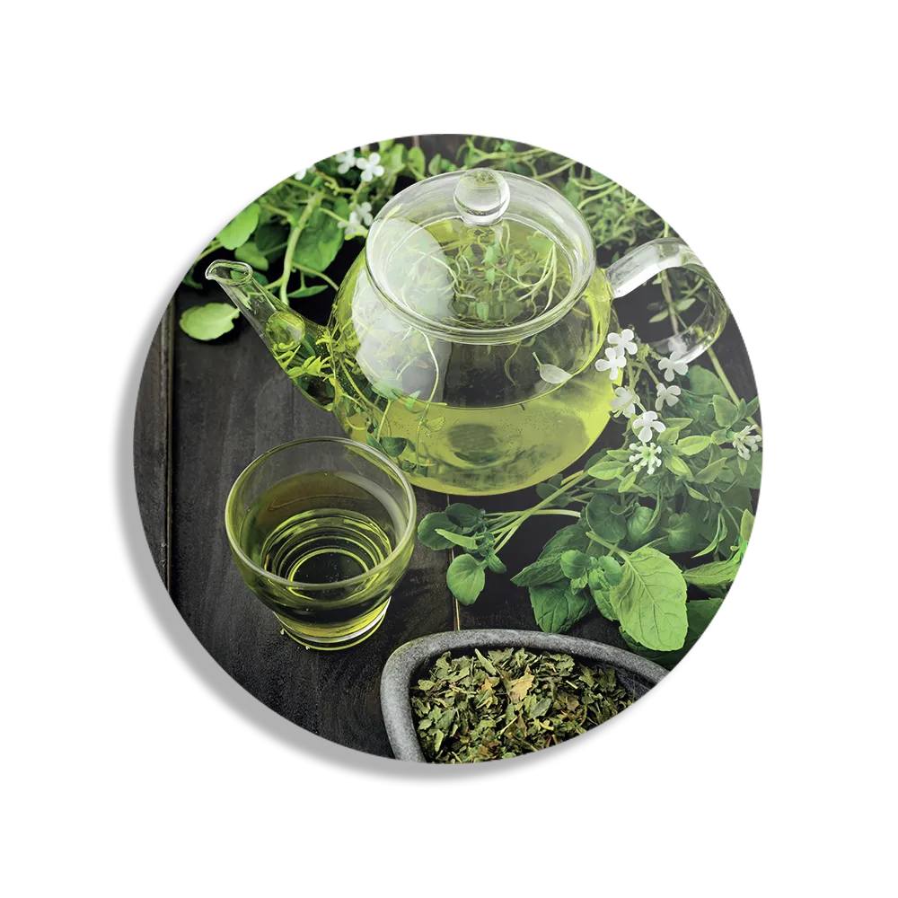 Schilderij Mint Thee Rond – Muurcirkel Template TP DB Rond Eten En Drinken 49 1